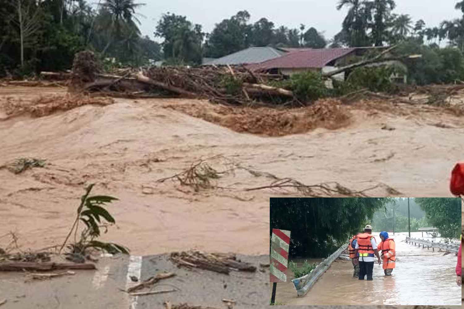 Tiga sekeluarga dilapor hilang susulan banjir buruk di Baling